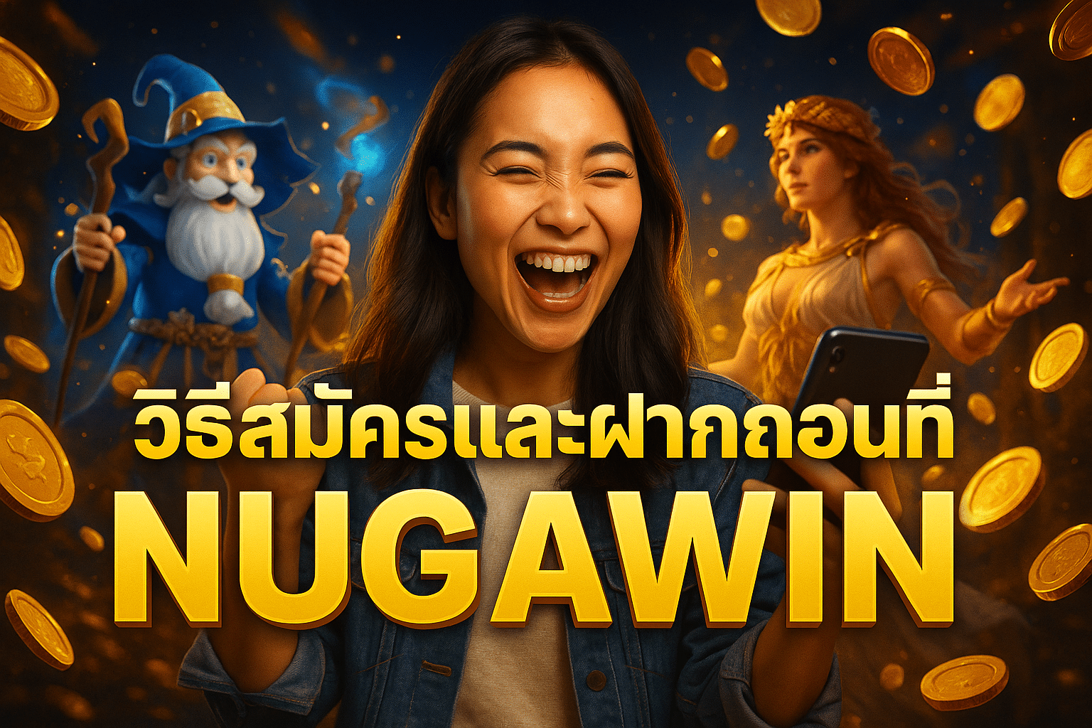 วิธีสมัครและฝากถอนที่ NUGAWIN ด้วยระบบออโต้