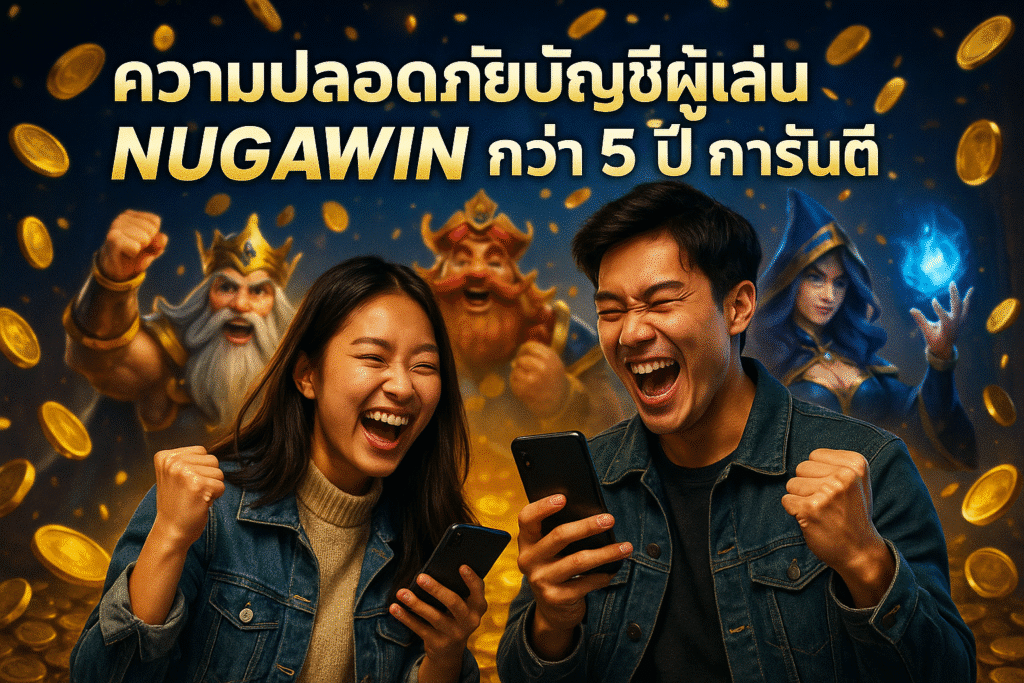 ความปลอดภัยบัญชีผู้เล่น NUGAWIN กว่า 5 ปี การันตี
